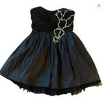 Alice + Olivia  Black Rhinestone and Tulle Mini Dress NWT Sz. XS Photo 0