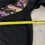 Black and Gold Sequin Women's Sweatshirt Size XXL Photo 8
