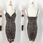 Dress the Population Viviane Rainbow Sequin Ruched Mini Dress Sz S NWT Photo 5