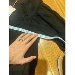 Skies Are Blue NEW  Gauzey Bohemian Flowy Lined Top Blouse Black XS Photo 1