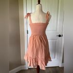 Aerie  Peach Smocked Sundress Small Photo 1