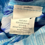 Athleta Midi Dress Women's Small Blue White Tie Dye Halter V-Neck Empire Waist Photo 7