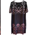 EUC Sundance Vivienne Boho Eyelet
Embroidered Shift Dress Black Size 10 Photo 6