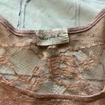 Crystal K Sheer Lace Short Sleeve Blouse Women’s Small Nude Floral Mesh Top Y2K Brown Photo 12