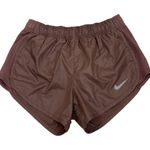 Nike Dri-Fit Metallic Rose Gold Lined Athletic Running Shorts Size Women's XS Photo 0