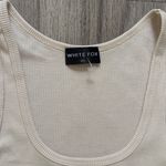 White Fox Boutique White Fox Cream Ribbed Tank Top Photo 2