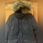 Sam Edelman Navy Blue Faux Fur Trimmed Down Filled Parka Coat Women’s Size XL Photo 5