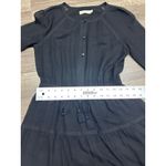 Tory Burch Silk Dress Size 2 Black Long Sleeve Knee Length Wedding Guest Photo 10