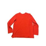Burt’s Bees Baby Women's Red Thermal Long Sleeve Shirt Organic Cotton Size Large Photo 1