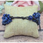 None Muti Strand Natural Blue Lapis Chip Stone Bracelet Boho Hippie Nature Lover Photo 3