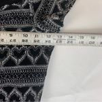 Hugo Buscati size small knit heart Black white vintage mini dress off shoulder y Photo 6