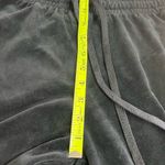 Hue Two piece large  Black velour Plush suit two piece zip up hoodie pant set Photo 14