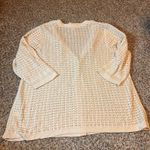 J.Jill  Beige Knit Cardigan Open Front Button XL‎ Extra Large Womens Photo 5