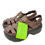 Crocs  Size 7 Brown STOMP FISHERMAN ICONIC COMFORT SANDAL SAMPLE NEW Photo 0