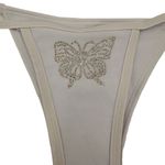 White Bling Butterfly 2 Piece Bikini Size Large Photo 5