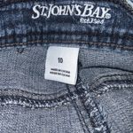 st. john's bay St John’s Bay Blue Denim Jean High Waist Bermuda Summer Shorts Size 10 Photo 4