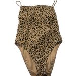 Hollister Leopard Print One Piece Low Back Swimsuit size large Photo 1