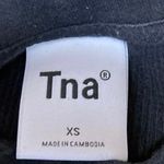 Aritzia TNA Women's Black Short Sleeve Ribbed Knit T Shirt Tee Crop Top Size XS Photo 2