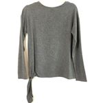 A New Day NWT Side Tie Hem Long Sleeve Top Dark Heather Grey Photo 8