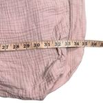 Ces Femme Oversized Gauze Lightweight Breathable Vneck Shirt Mini Dress Pink Photo 7