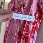 Emma & Michele  Silk Floral Print Dress NWT Large Photo 4