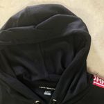 Tommy Hilfiger Black Hoodie T-Shirt Dress with Logo Tape – Size XL Photo 3