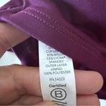 Athleta  Bra Cup Wrap Halter Bikini Top 32D/DD Berry Photo 6
