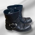 Element X Black‎ Leather Motorcycle Boots Black Size 7 Photo 1