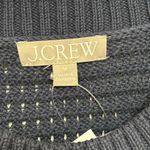 J.Crew NWT Textured Crewneck Pullover Sweater in Navy and Ivory Stripe - M Photo 3