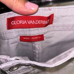 Gloria Vanderbilt  Gray Purple Stitch Hi Rise Shorts. Size 18 Photo 4