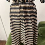 Vintage 80s ITEMS Striped ShortSleeve Dress Size Large Multi Photo 5