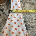 Anthropologie  Moulinette Soeurs Size 8 Silk Orange Polka Dot Fit & Flare Dress Photo 10