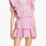 Love Shack Fancy Vibrant Pink Lace Dress Photo 1