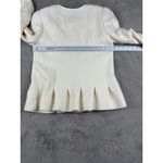 Elevenses NWOT Anthropologie  Ivory Francie Wool‎ Peplum Coat Size 10 Career $240 Photo 3