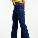 Wrangler NWT high waist button front Fierce flare jeans in river blue Photo 2