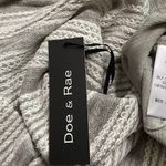 Doe & Rae ✅3/$30✅ NWT  Grey/White Striped Ruffle BabyDoll Top | MEDIUM | Photo 5