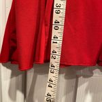 George Size M Red Stretchy Short Sleeve V Neck Ruffle Hem Pullover Mini Dress Size M Photo 2