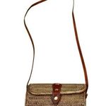 Vintage Rattan Leather Clutch Handbag Purse Boho Crossbody Bag Small
L Brown Photo 0
