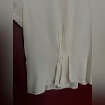 90s silk pleat shirt White Size M Photo 7