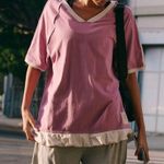 Free People NWOT   Baseline Solid Tee  in Vanilla Fig Photo 3