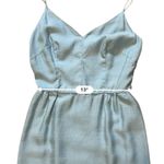 Elegant Evening Pin Up Retro Vintage Dress Light Blue Size Small Photo 9