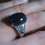 Malagasy Labradorite Solitaire Stainless Steel Ring (Size 9) Photo 9