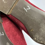 Lucky Brand Lucky Brand Gleldo maroon corduroy ankle boots size 8.5 Photo 8