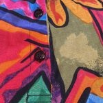 BOOM Multi Color Hippie Slouchy Sleeveless Short Romper w Pockets Size M Orange Size M Photo 2