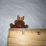 Hallmark  Vintage Christmas Teddy In Sweater‎ and Antlers  Brooch Photo 8