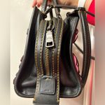 Coach 1941 Rogue 25 with Tea Rose Applique Black Pink Pebble Leather 87065 Photo 4