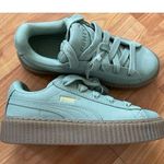Puma X Fenty Creeper Phatty Nubuck ' Green Fog' Gum Women's Size 7.5 Rihanna New Photo 0