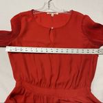 Black Rainn Rust Color Long Ribbed Sleeve Blouse Photo 3