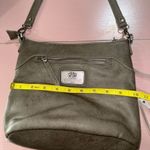 SHARIF BROWN FRINGE STUDDED CROSSBODY SHOULDER PURSE Grey Gray Photo 4