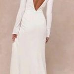 Lulus Stunning Romance White Long Sleeve Mermaid Maxi Dress Size S Photo 1